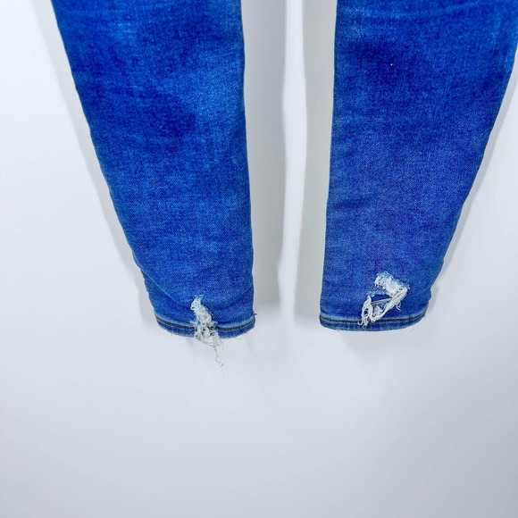 American Eagle Outfitters Distressed High Rise Jegging Denim Jeans Stretch 00 - Picture 11 of 11